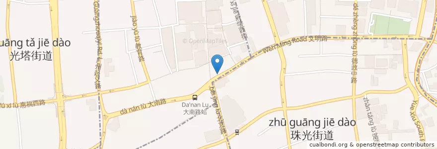 Mapa de ubicacion de 永汉电影院 en Китай, Гуандун, Гуанчжоу, 越秀区, 北京街道.