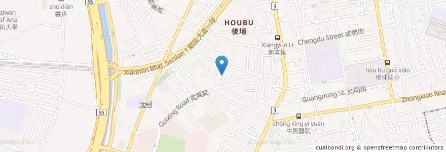 Mapa de ubicacion de 炒之莊快炒 en 臺灣, 新北市, 板橋區.
