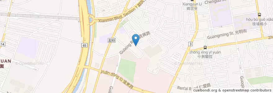 Mapa de ubicacion de 南雅平價麵 en تايوان, تايبيه الجديدة, 板橋區.