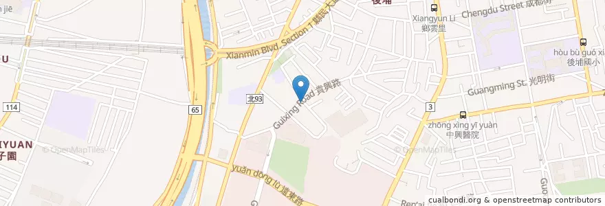 Mapa de ubicacion de 麵 便當 冷飲 檳榔 en Taiwan, 新北市, 板橋區.