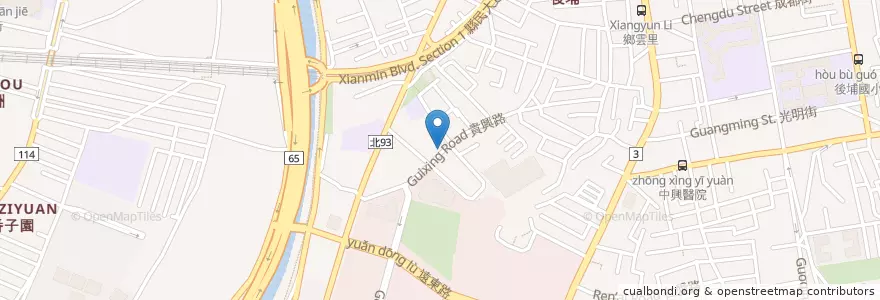 Mapa de ubicacion de 京湘園小館 en تايوان, تايبيه الجديدة, 板橋區.