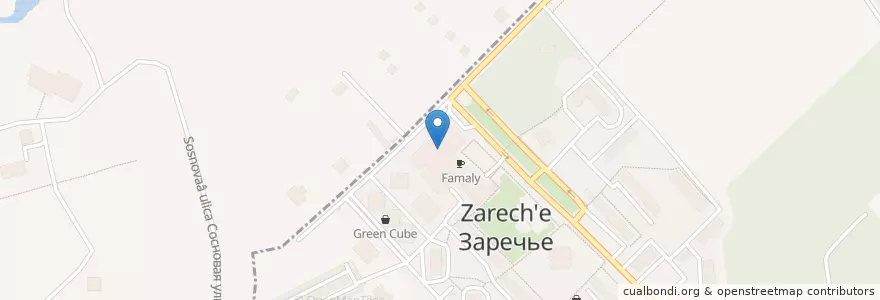 Mapa de ubicacion de Заречье en Rusia, Центральный Федеральный Округ, Московская Область, Одинцовский Городской Округ.