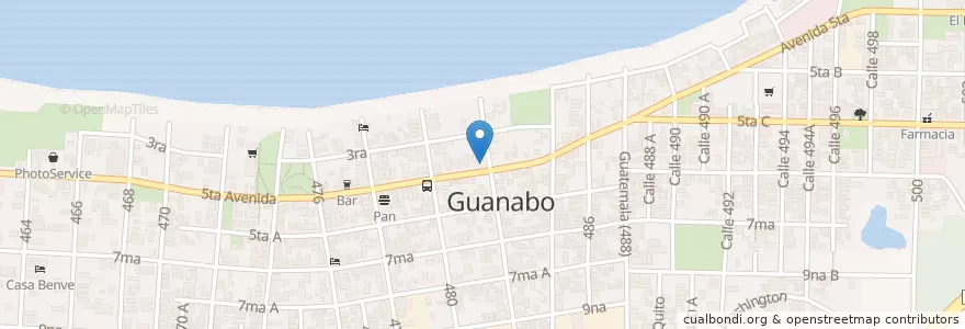 Mapa de ubicacion de Pizzería Almare en キューバ, La Habana, Habana Del Este.