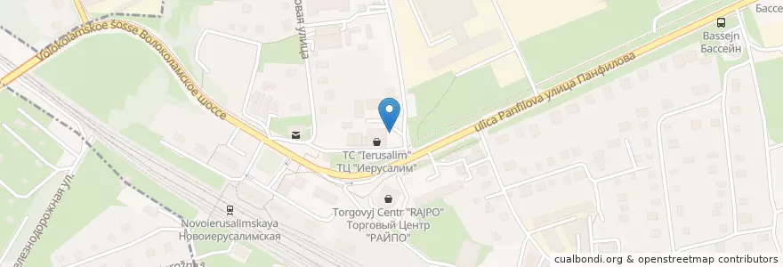 Mapa de ubicacion de Кофе Стрит en روسيا, Центральный Федеральный Округ, محافظة موسكو, Городской Округ Истра.