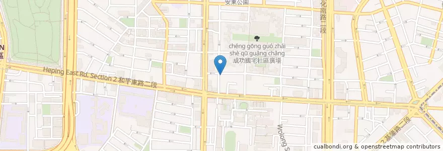 Mapa de ubicacion de 教廷駐華大使館（臨時館址） en Taiwan, 新北市, Taipé, 大安區.