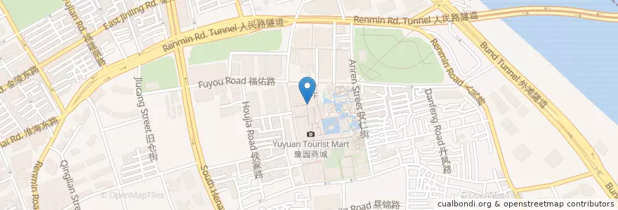 Mapa de ubicacion de 哈根达斯 en 中国, 上海市, 黄浦区.