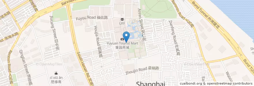 Mapa de ubicacion de 松运楼面馆 en الصين, شانغهاي, 黄浦区.
