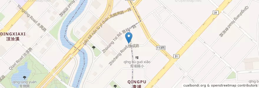 Mapa de ubicacion de 青埔藥師藥局 en تایوان, 桃園市, 中壢區.