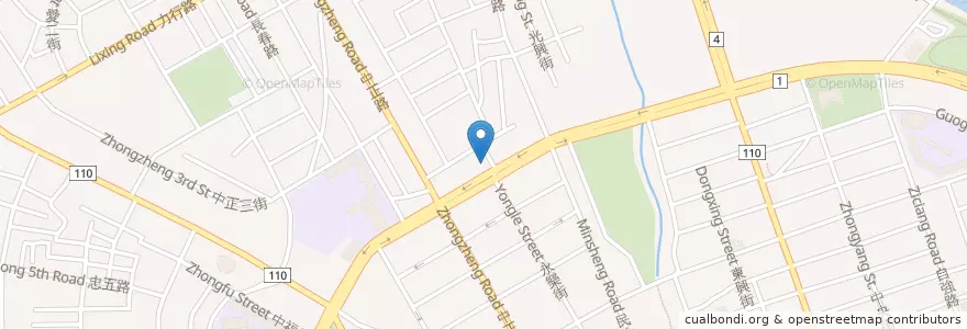 Mapa de ubicacion de 玉山商業銀行 en Tayvan, 桃園市, 桃園區.