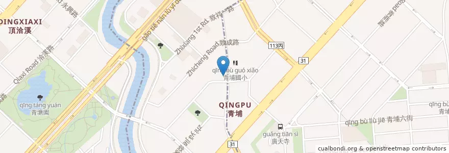 Mapa de ubicacion de 鍋亨涮涮鍋 en 타이완, 타오위안 시, 중리 구.