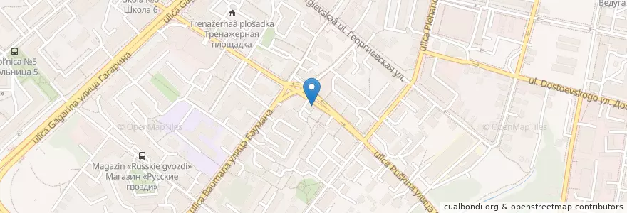 Mapa de ubicacion de Цена красна en Rusia, Центральный Федеральный Округ, Калужская Область, Городской Округ Калуга.
