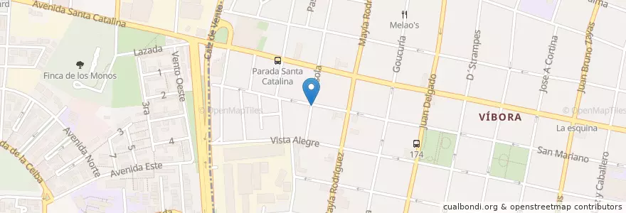 Mapa de ubicacion de Primaria "Raul Cepero Bonilla" en Cuba, La Habana, Cerro, Diez De Octubre.