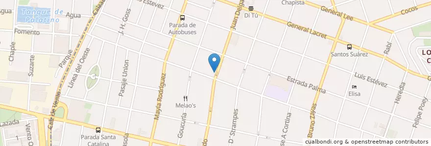 Mapa de ubicacion de La Juliana en 古巴, La Habana, Cerro, Diez De Octubre.