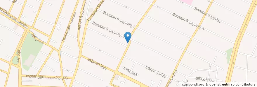 Mapa de ubicacion de پیتزا نایت en Irán, Teherán, شهرستان تهران, Teherán, بخش مرکزی شهرستان تهران.