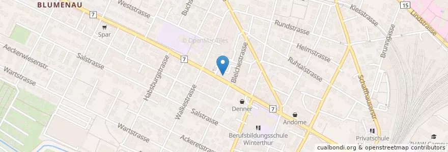 Mapa de ubicacion de Buon Gusto en Switzerland, Zurich, Bezirk Winterthur, Winterthur.