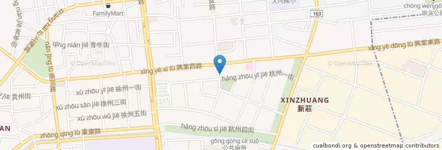 Mapa de ubicacion de 阿福雞肉飯 en Taiwan, 臺灣省, 嘉義市, Condado De Chiayi, 西區.