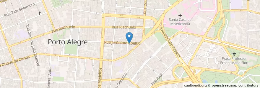 Mapa de ubicacion de Restaurante Oriental Vegetariano en Brasil, Região Sul, Rio Grande Do Sul, Região Metropolitana De Porto Alegre, Região Geográfica Intermediária De Porto Alegre, Região Geográfica Imediata De Porto Alegre, Porto Alegre.