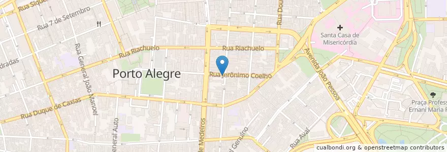 Mapa de ubicacion de Correios en Brasil, Região Sul, Rio Grande Do Sul, Região Metropolitana De Porto Alegre, Região Geográfica Intermediária De Porto Alegre, Região Geográfica Imediata De Porto Alegre, Porto Alegre.