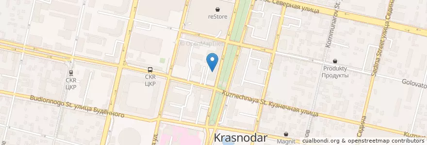 Mapa de ubicacion de Выставочный комплекс "Семь картин" en Rússia, Distrito Federal Do Sul, Krai De Krasnodar, Городской Округ Краснодар.