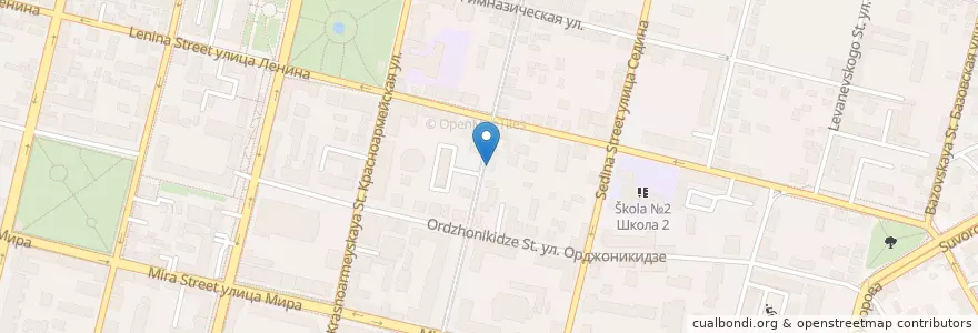 Mapa de ubicacion de Выставочный центр "Сантал" en Russland, Föderationskreis Südrussland, Region Krasnodar, Городской Округ Краснодар.
