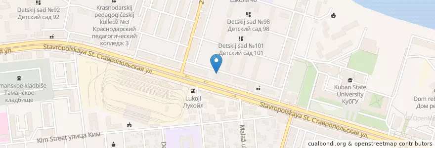 Mapa de ubicacion de Картинная галерея Оскара Рая en Russie, District Fédéral Du Sud, Kraï De Krasnodar, Городской Округ Краснодар.