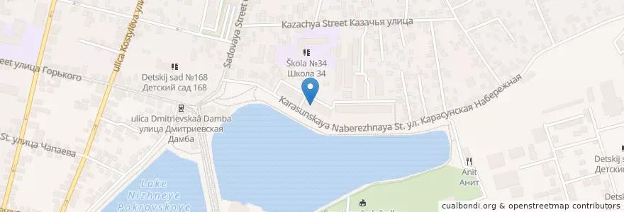Mapa de ubicacion de Художественная галерея "Апрель" en Russia, South Federal District, Krasnodar Krai, Krasnodar Municipality.