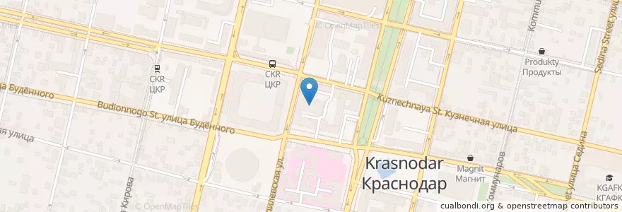 Mapa de ubicacion de Art Лес. Jewelry gallery en Rusland, Zuidelijk Federaal District, Kraj Krasnodar, Городской Округ Краснодар.