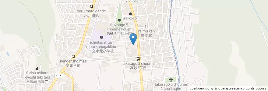 Mapa de ubicacion de 室蘭信用金庫 工大前支店 en اليابان, محافظة هوكايدو, 胆振総合振興局, 室蘭市.