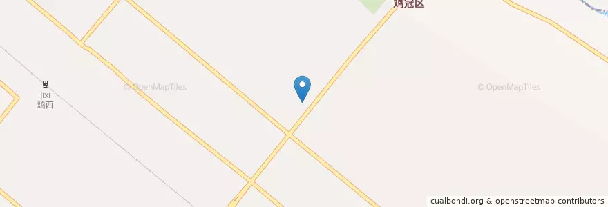 Mapa de ubicacion de 同仁堂 en China, Heilongjiang, 鸡西市, 鸡冠区.