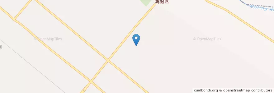 Mapa de ubicacion de 姐弟俩土豆粉 en 中国, 黒竜江省, 鶏西市, 鸡冠区.