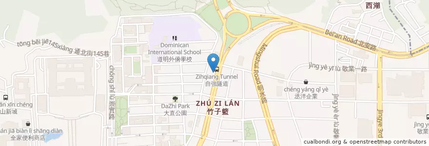 Mapa de ubicacion de 莊宇龍診所 en تایوان, 新北市, تایپه, 中山區.