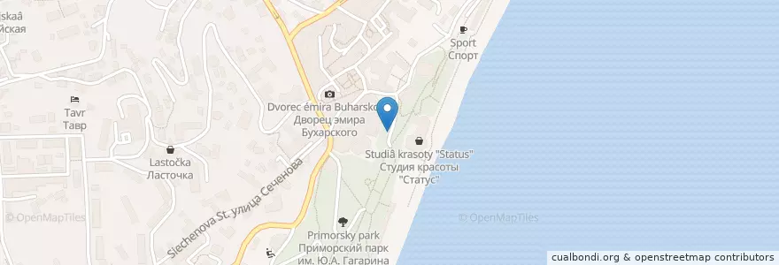 Mapa de ubicacion de Товарищ Сухов en Russland, Föderationskreis Südrussland, Autonome Republik Krim, Republik Krim, Jaltaer Stadtrat, Stadtkreis Jalta.