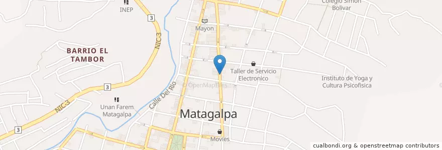 Mapa de ubicacion de Oficina de Escuela de Español Colibrí en Nicarágua, Matagalpa, Matagalpa (Municipio).