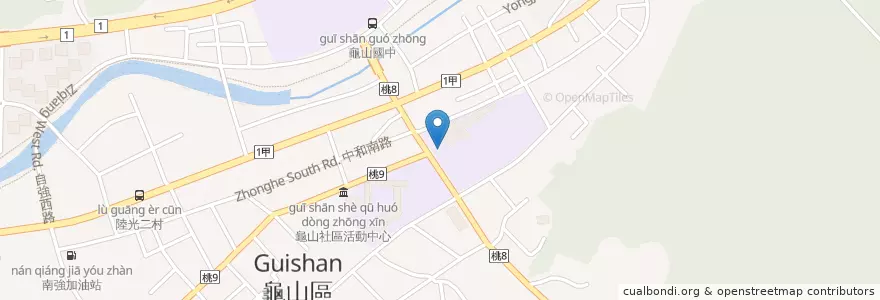 Mapa de ubicacion de 聖伯多祿聖保祿天主堂 en Taiwan, Taoyuan, Distretto Di Guishan.