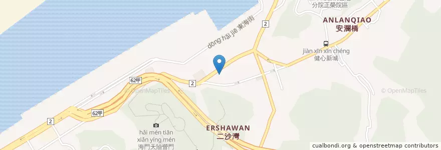 Mapa de ubicacion de 基隆市中正區衛生所 en Тайвань, Тайвань, Цзилун, 中正區.