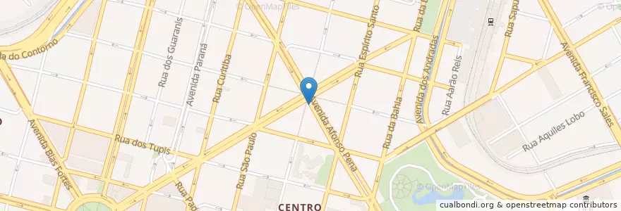 Mapa de ubicacion de Taxi en Brésil, Région Sud-Est, Minas Gerais, Região Geográfica Intermediária De Belo Horizonte, Região Metropolitana De Belo Horizonte, Microrregião Belo Horizonte, Belo Horizonte.