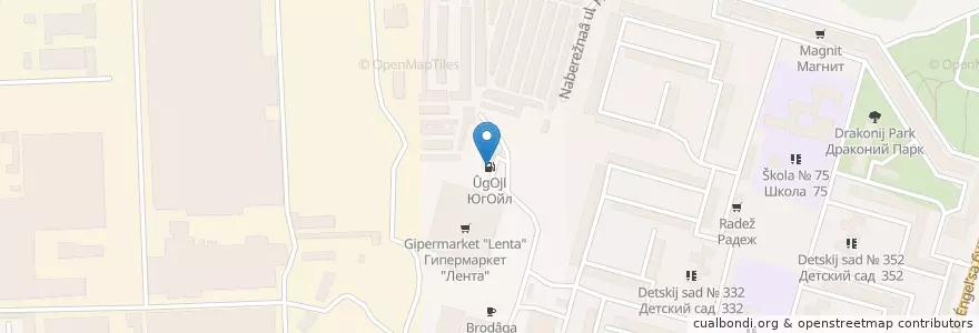 Mapa de ubicacion de ЮгОйл en 俄罗斯/俄羅斯, 南部联邦管区, 伏尔加格勒州, Городской Округ Волгоград.