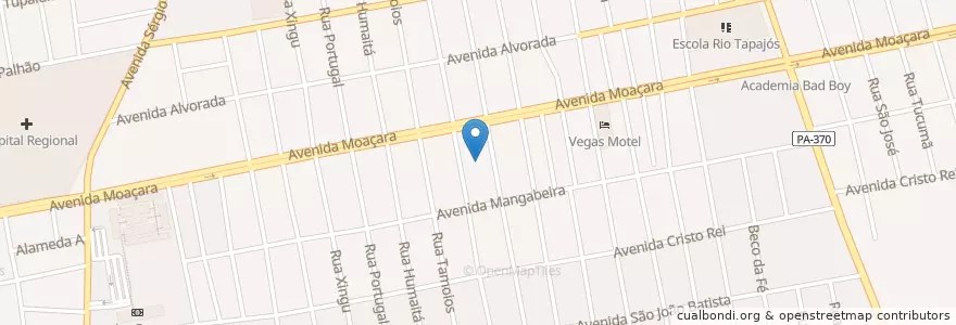 Mapa de ubicacion de Igreja São Paulo Apóstolo en 브라질, 북부지방, 파라, Região Geográfica Intermediária De Santarém, Microrregião De Santarém, 산타렝.