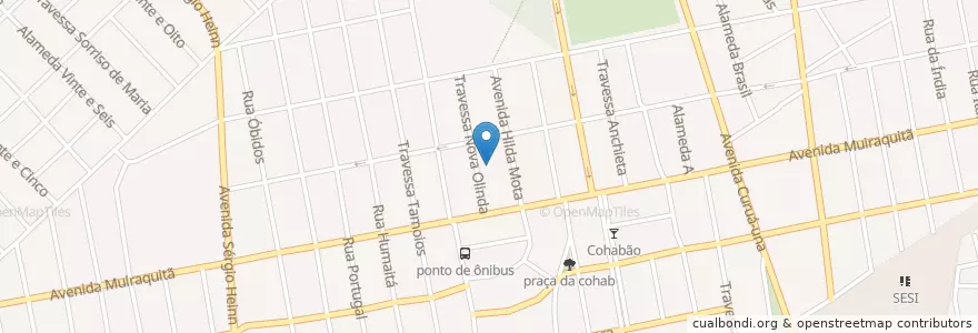 Mapa de ubicacion de Igreja Cristo Libertador en ブラジル, 北部地域, パラー, Região Geográfica Intermediária De Santarém, Microrregião De Santarém, サンタレン.