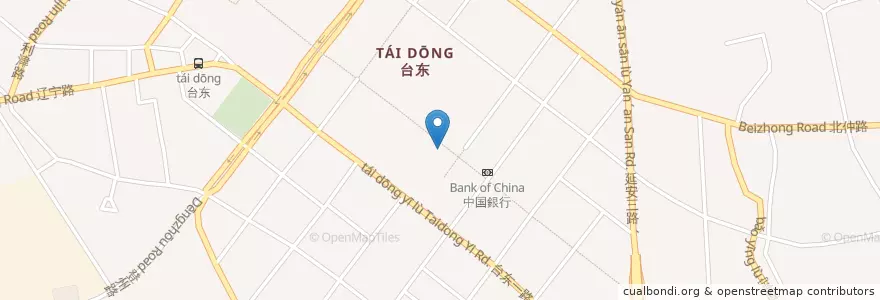 Mapa de ubicacion de 崎肯·和风炸鸡 en China, Shandong, 青岛市, 市北区 (Shibei).