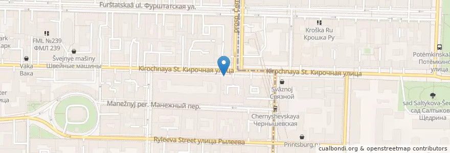 Mapa de ubicacion de Вкусно & Сытно en Russia, Northwestern Federal District, Leningrad Oblast, Saint Petersburg, Центральный Район, Литейный Округ.