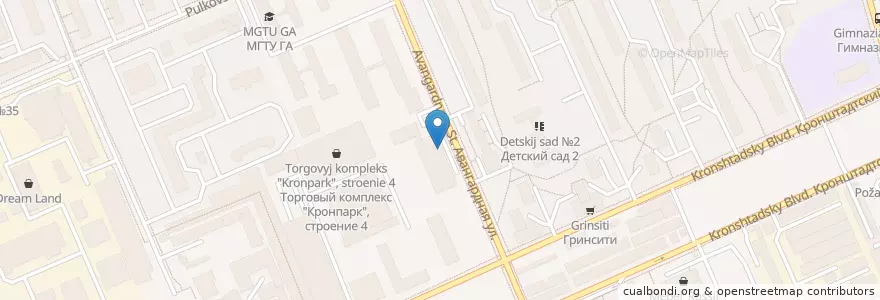 Mapa de ubicacion de Loft Coffee en Rusia, Distrito Federal Central, Москва, Северный Административный Округ, Головинский Район.