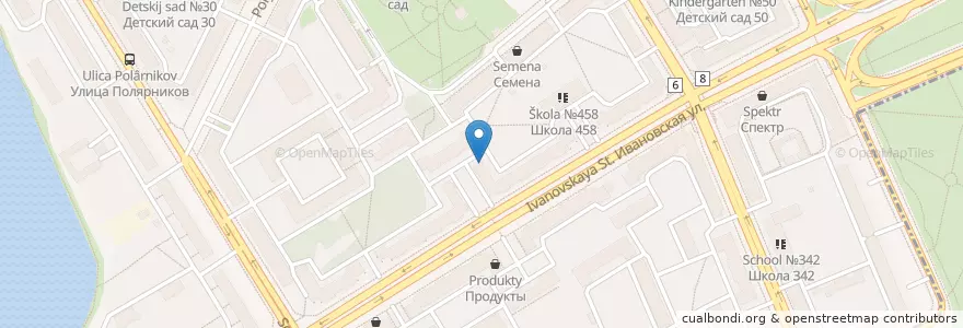 Mapa de ubicacion de Чайхана "ПроПлов" en Russia, Northwestern Federal District, Leningrad Oblast, Saint Petersburg, Nevsky District, Ивановский Округ.