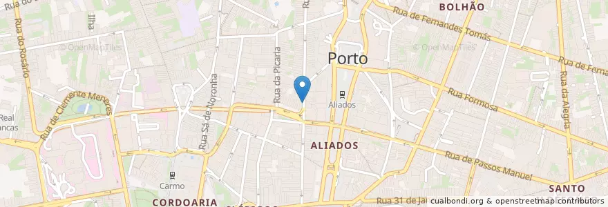 Mapa de ubicacion de A Lojinha do Leitão en Португалия, Северный, Área Metropolitana Do Porto, Porto, Porto, Cedofeita, Santo Ildefonso, Sé, Miragaia, São Nicolau E Vitória.