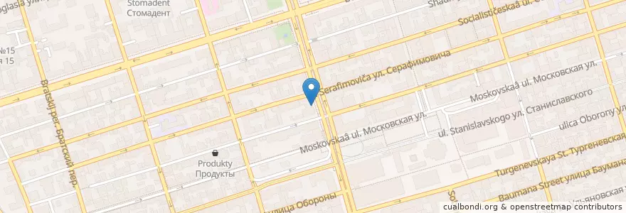 Mapa de ubicacion de Совкомбанк en Rusia, Южный Федеральный Округ, Óblast De Rostov, Городской Округ Ростов-На-Дону.