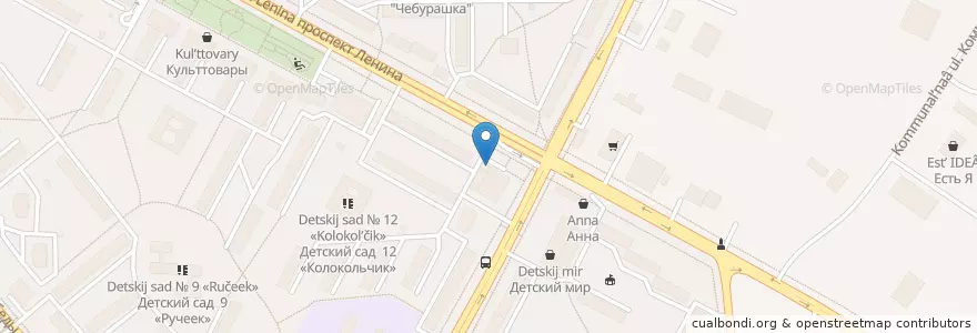 Mapa de ubicacion de Горздрав en Rusia, Центральный Федеральный Округ, Московская Область, Городской Округ Егорьевск.