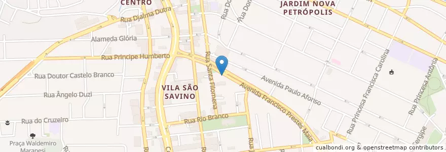 Mapa de ubicacion de Dona Mira Restaurante en Brésil, Région Sud-Est, São Paulo, Região Geográfica Intermediária De São Paulo, Região Metropolitana De São Paulo, Região Imediata De São Paulo, São Bernardo Do Campo.
