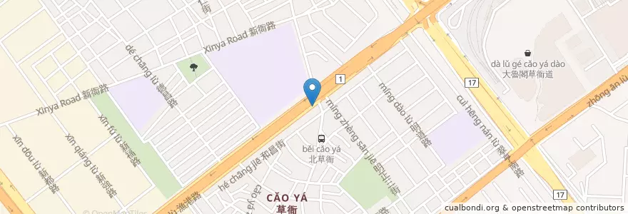 Mapa de ubicacion de 原膳蒸籠排骨飯 en Taïwan, Kaohsiung, 前鎮區.