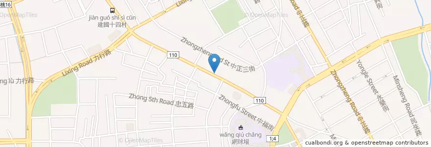 Mapa de ubicacion de 廣和中醫診所 en تایوان, 桃園市, 桃園區.