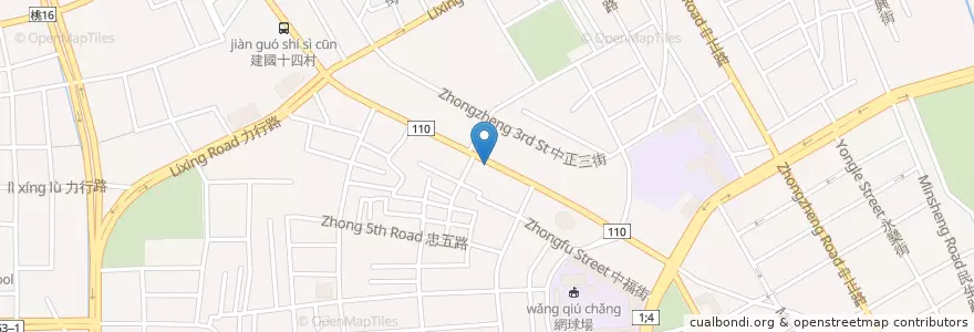 Mapa de ubicacion de 紀內兒科 en 臺灣, 桃園市, 桃園區.